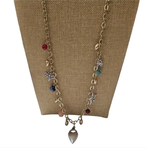 Chico's Charm Bumblebee Star Heart Ladybug Necklace New! - Picture 6 of 11